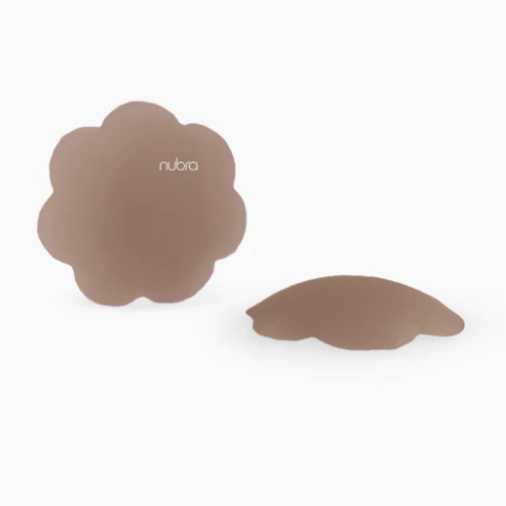 Nubra Mocha Nipple Covers Small Silicone Pasties Self Adhesive Reusable Washable